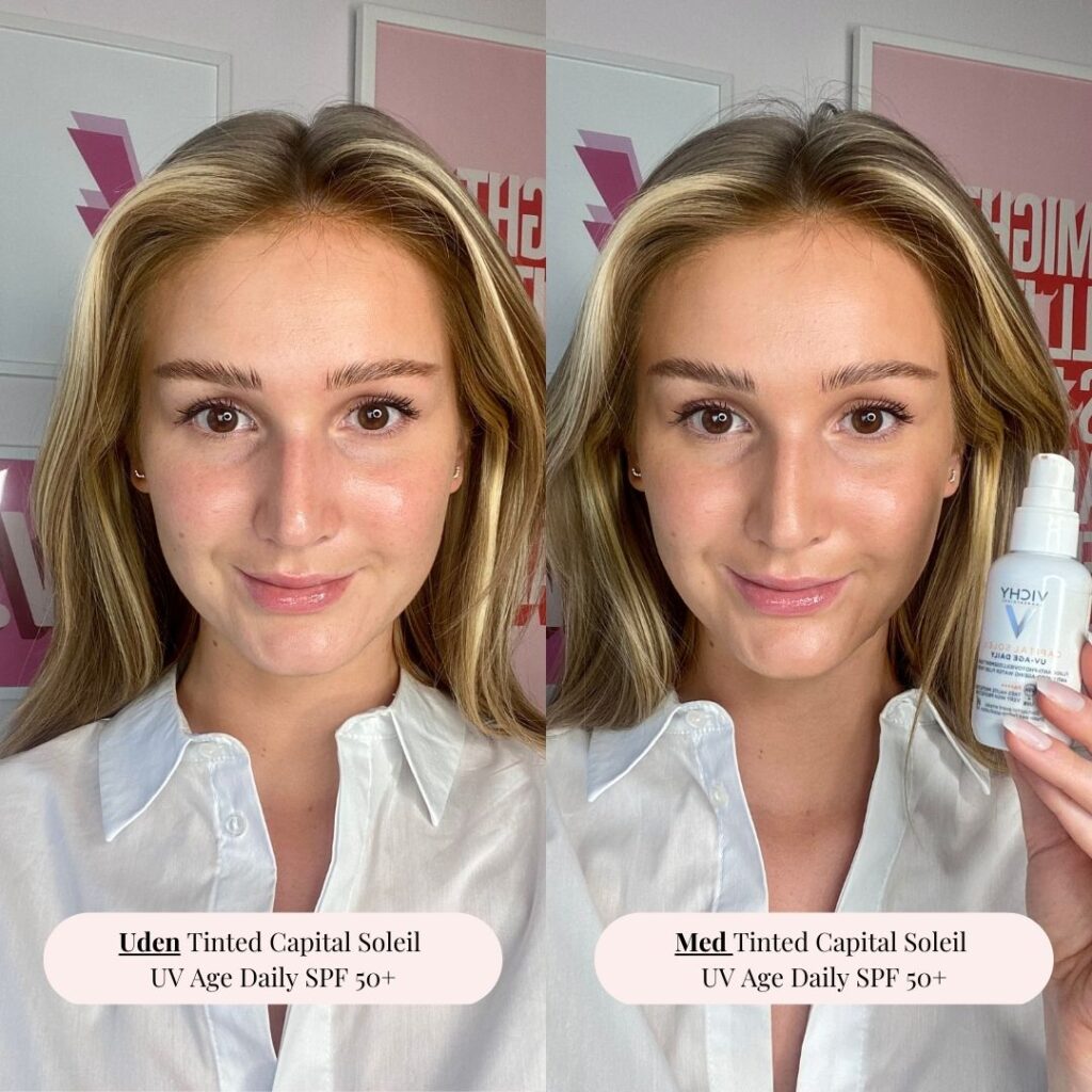 farvet solcreme 